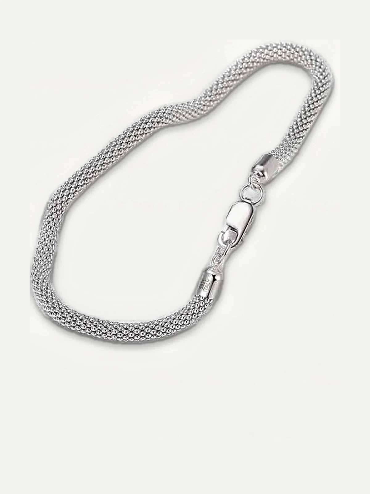 3.0mm Mesh Popcorn Chain Bracelet