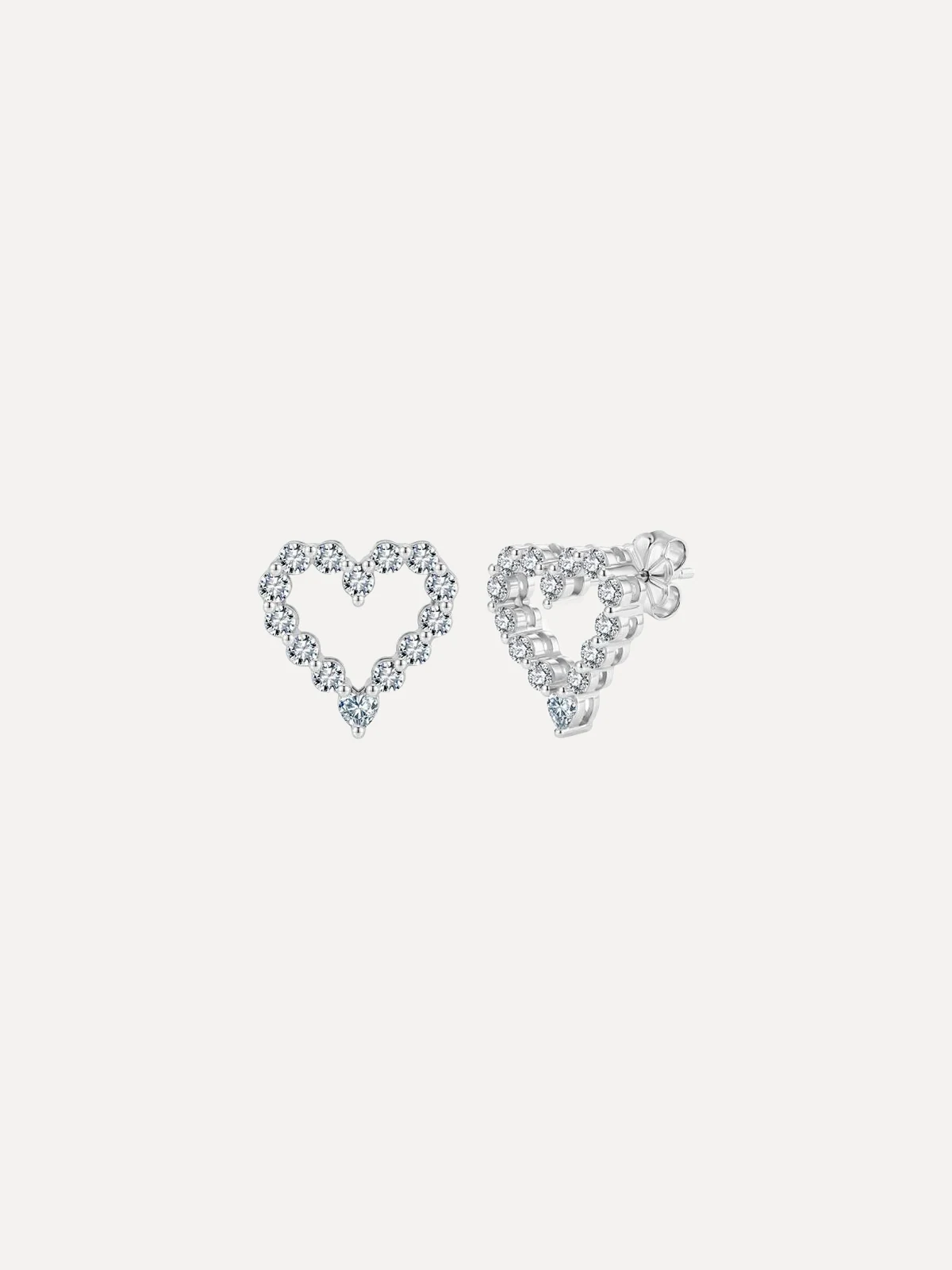 Open Heart Studs - View 1