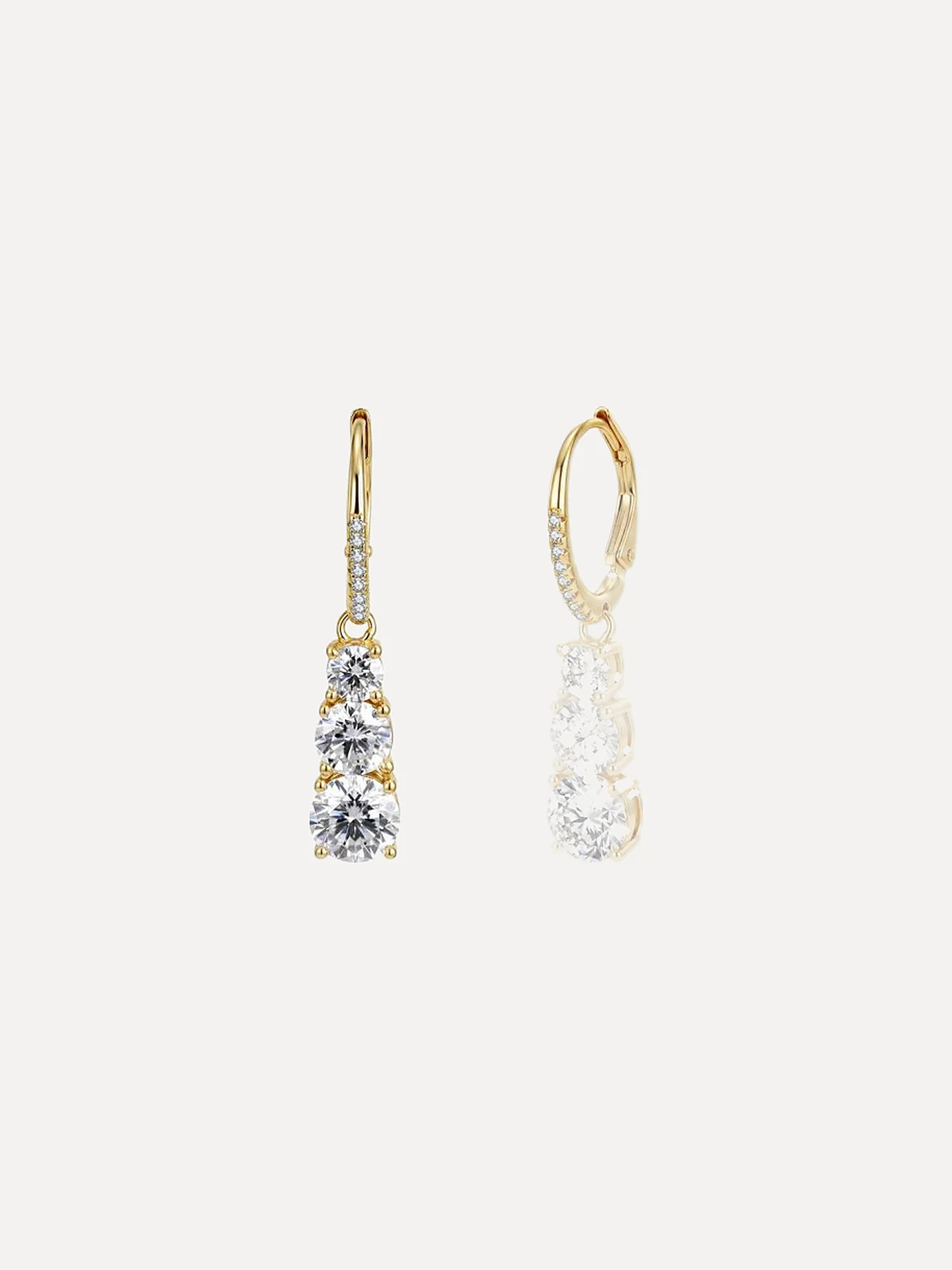 Graduated Drop Earrings - View 2