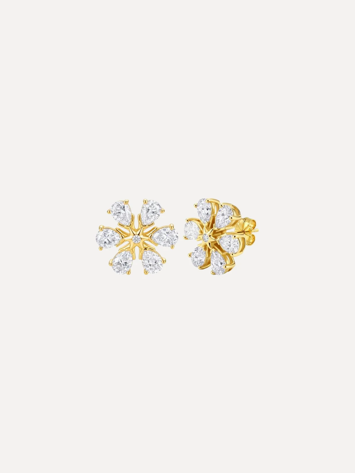Pear Flower Studs - View 2