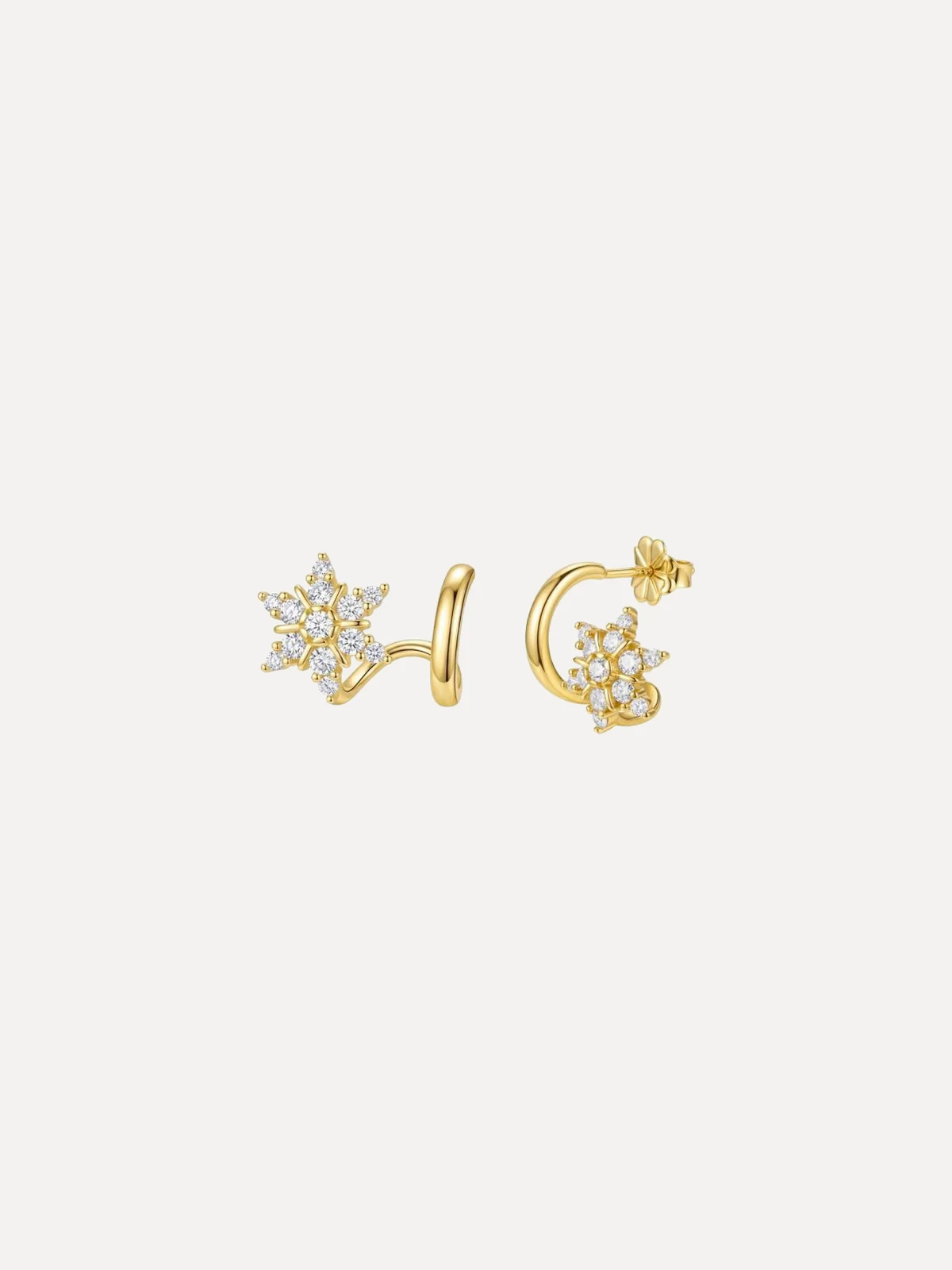 Star Ear Cuff Studs - alternate view