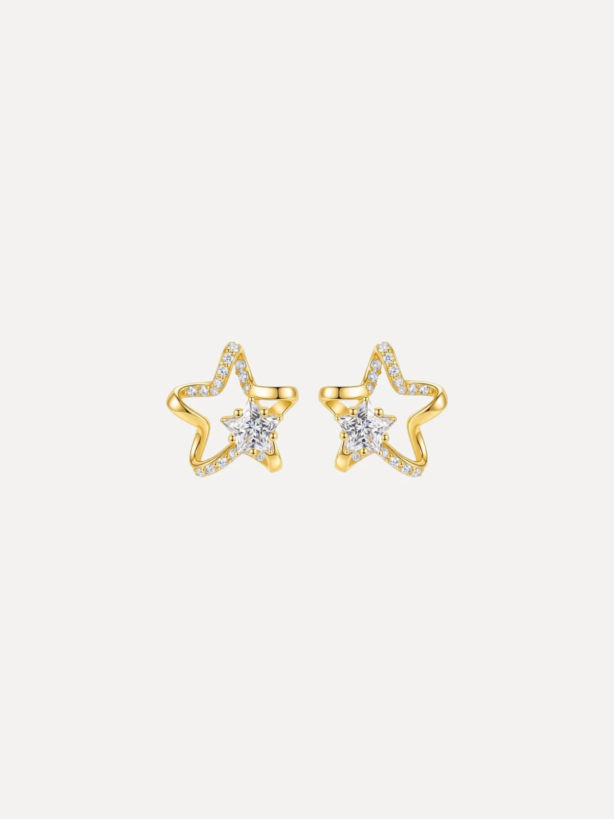 Open Star Studs - View 2