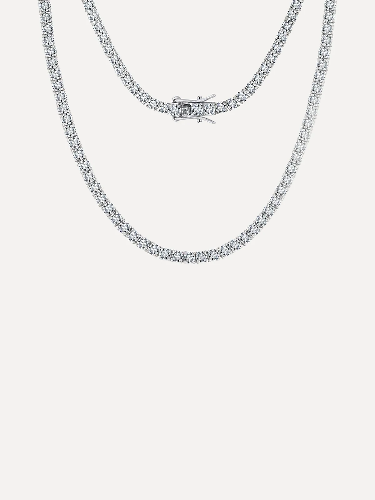 Moissanite Tennis Necklace - alternate view