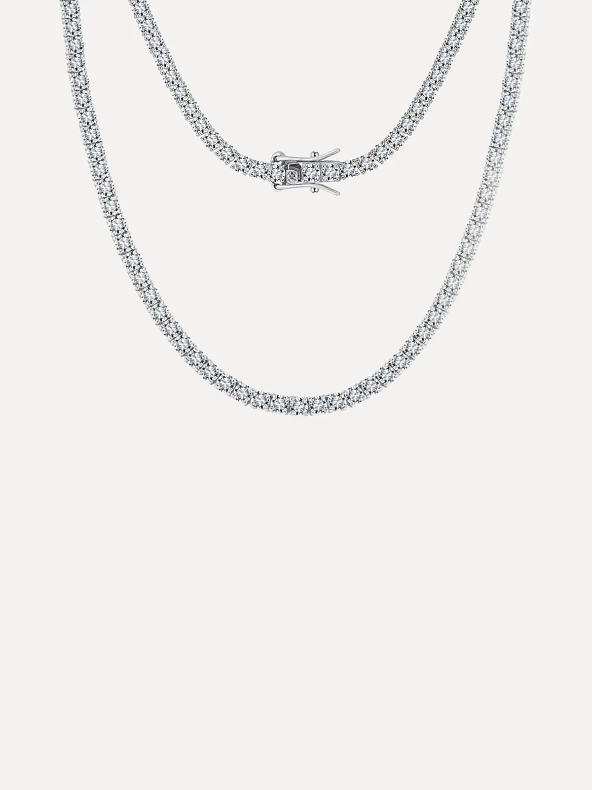 Moissanite Tennis Necklace - View 3