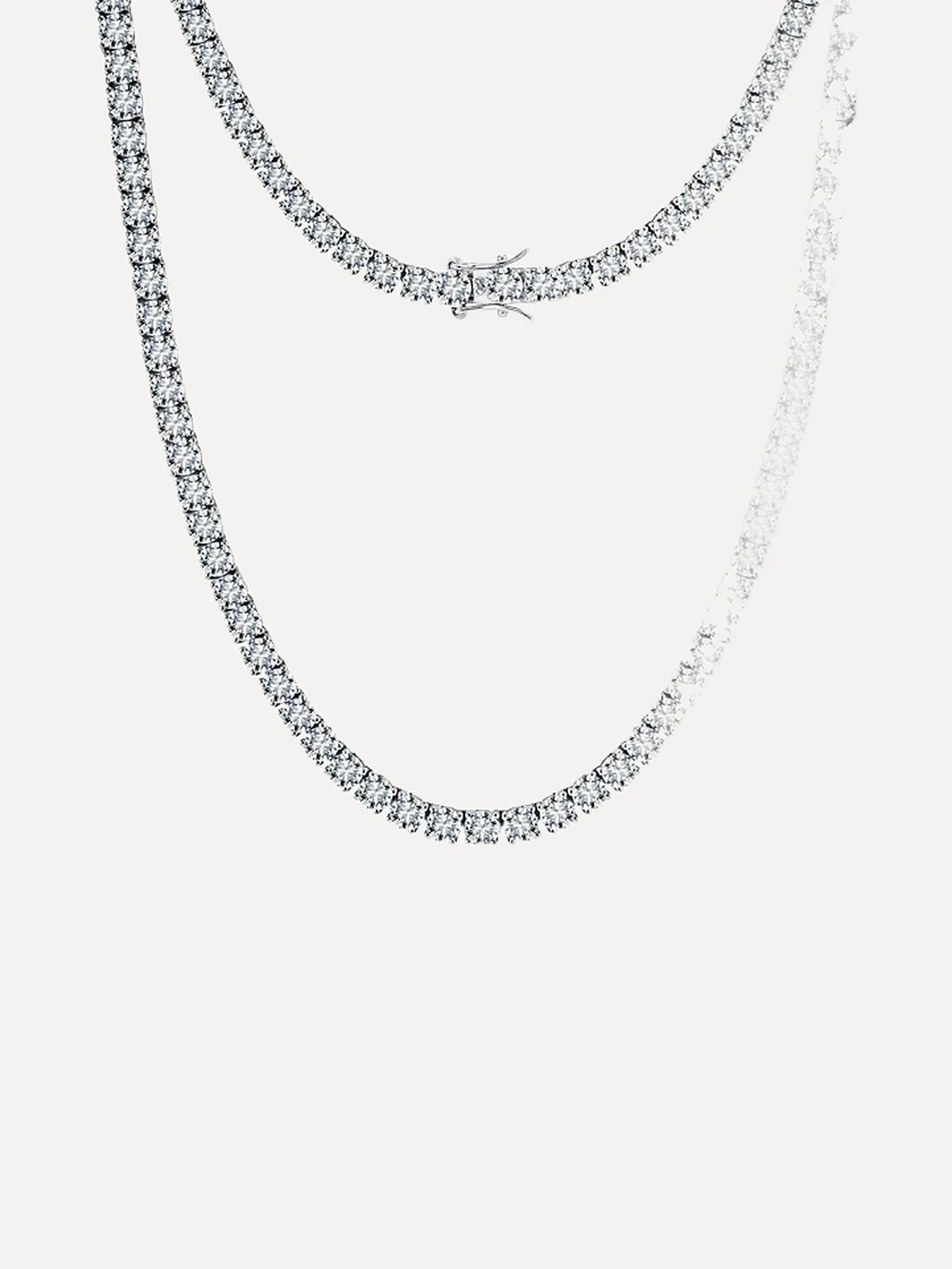 Moissanite Tennis Necklace - View 4