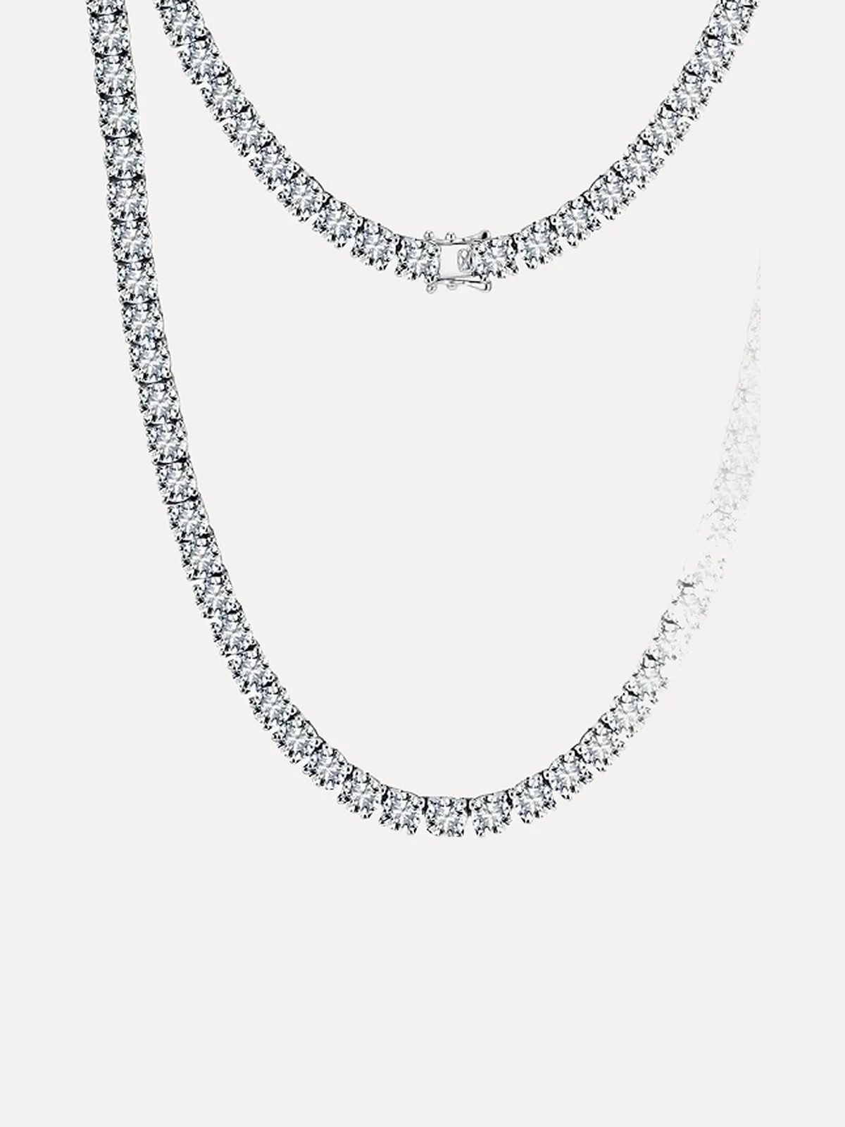 Moissanite Tennis Necklace - View 5