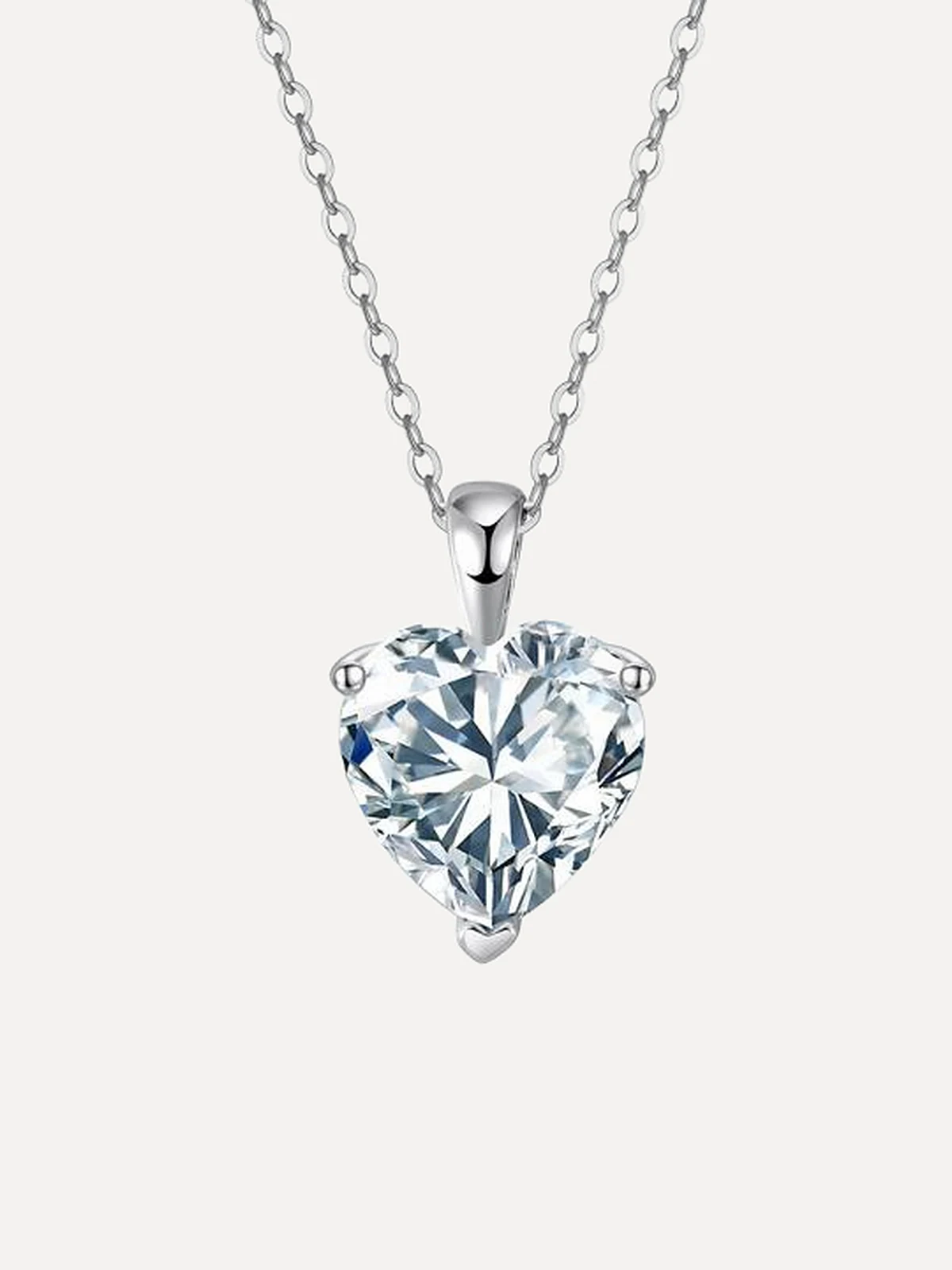 Heart Solitaire Pendant - View 1