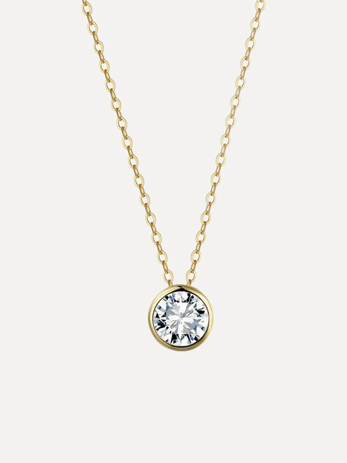 Bezel Solitaire Necklace - View 3