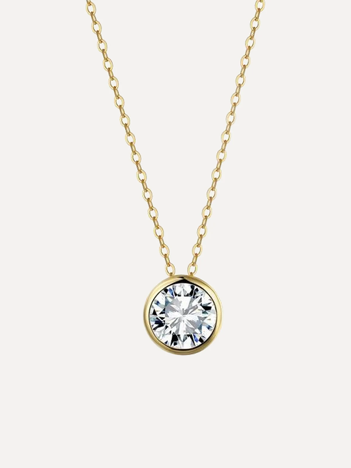 Bezel Solitaire Necklace - View 4