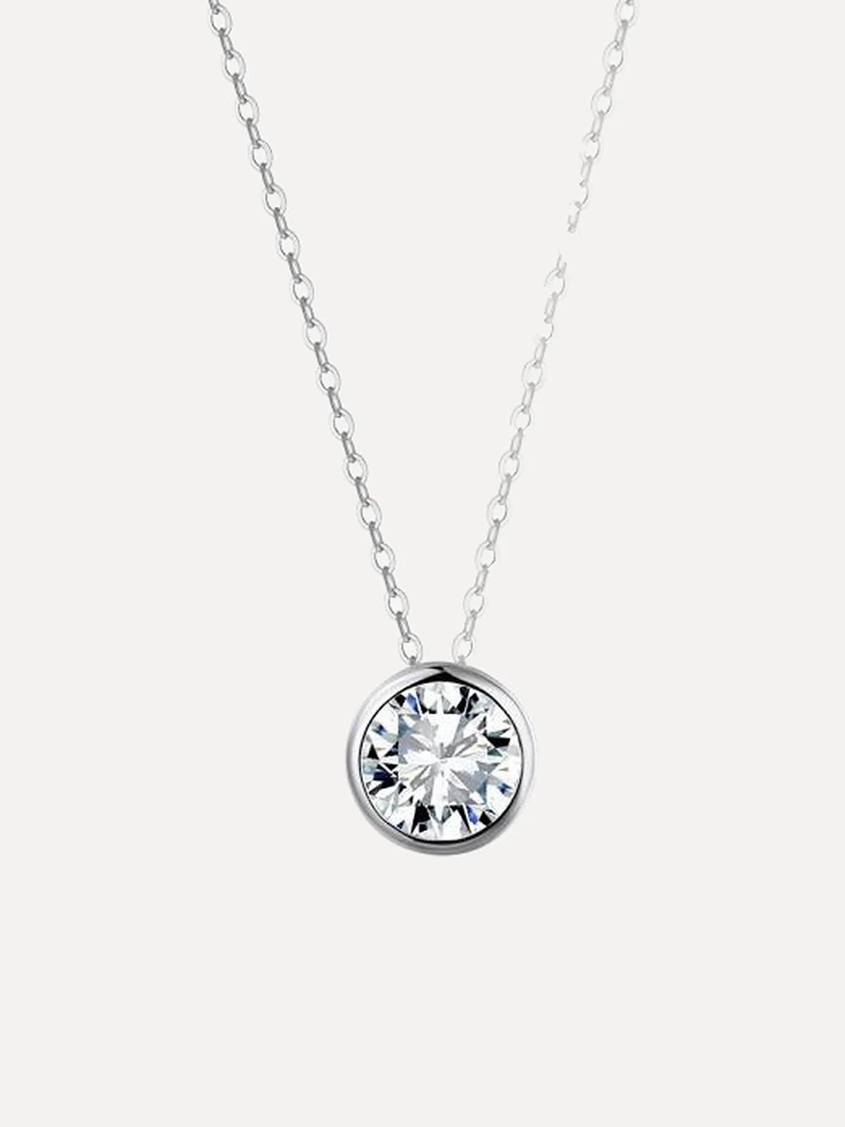 Bezel Solitaire Necklace - View 2