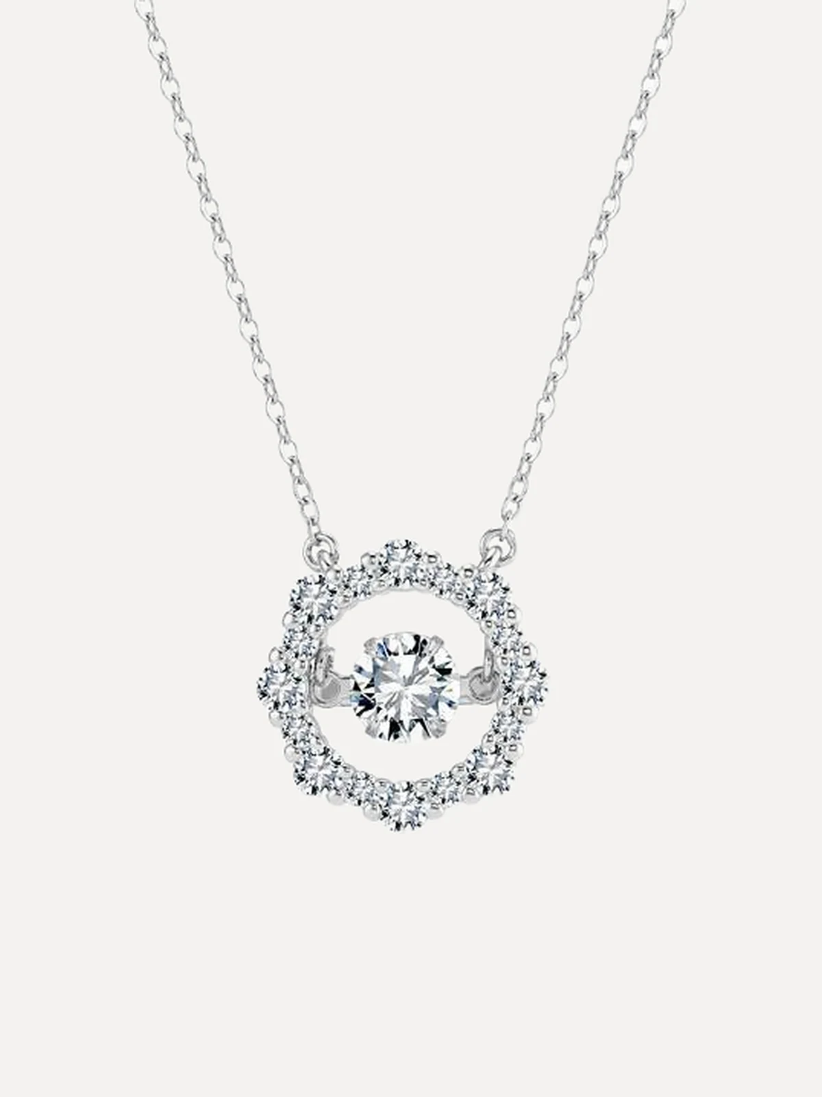 Dancing Stone Halo Pendant - View 1