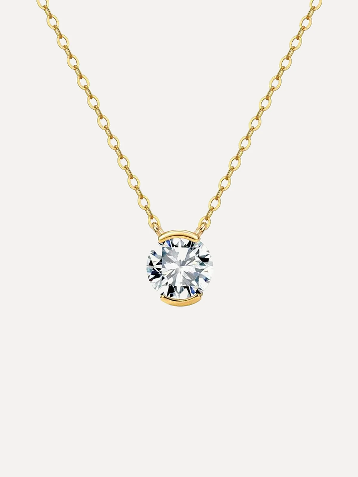 Bezel Round Necklace - View 2