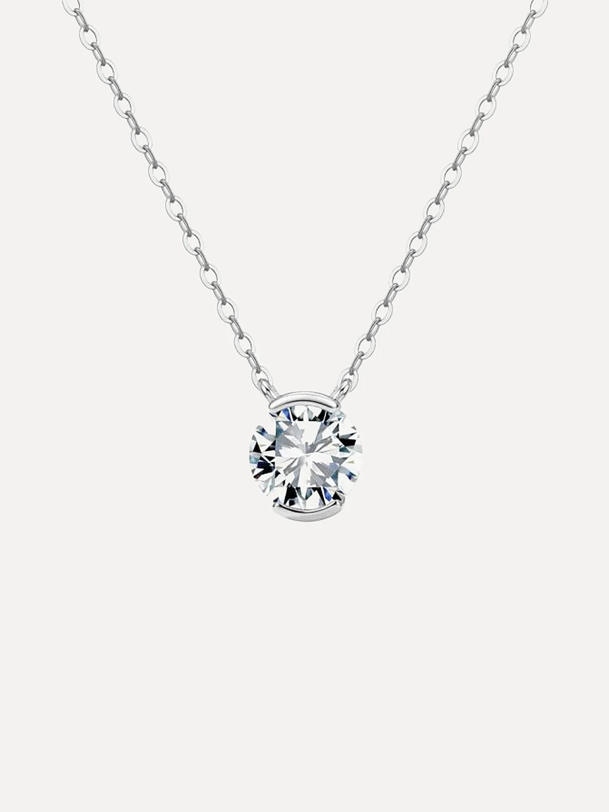 Bezel Round Necklace - View 1
