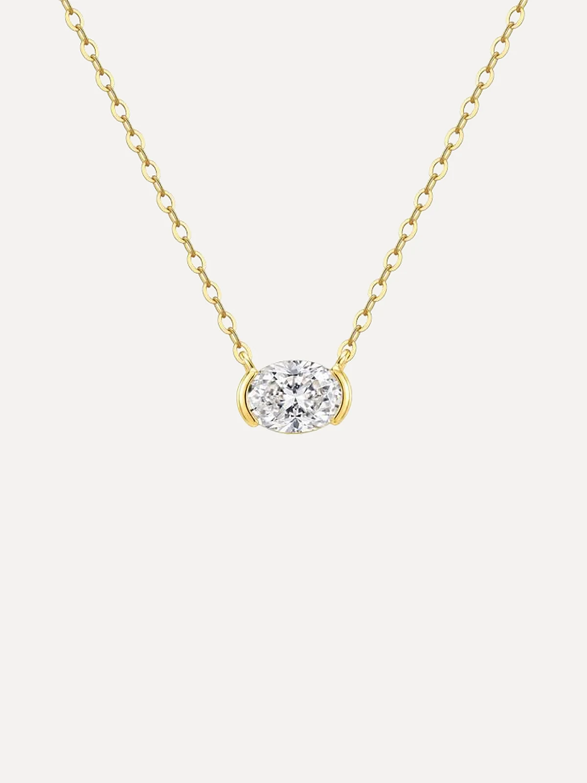 East-West Oval Necklace - View 2