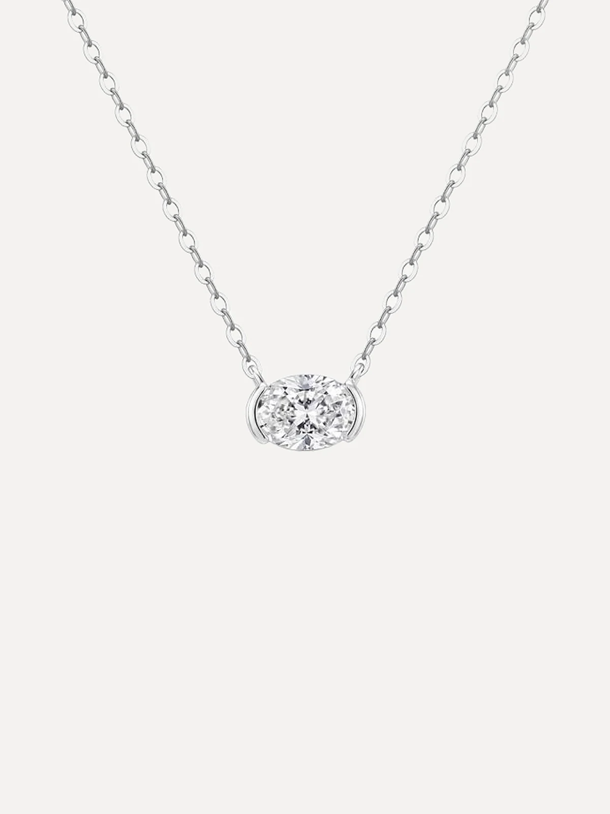 East-West Oval Necklace - View 1