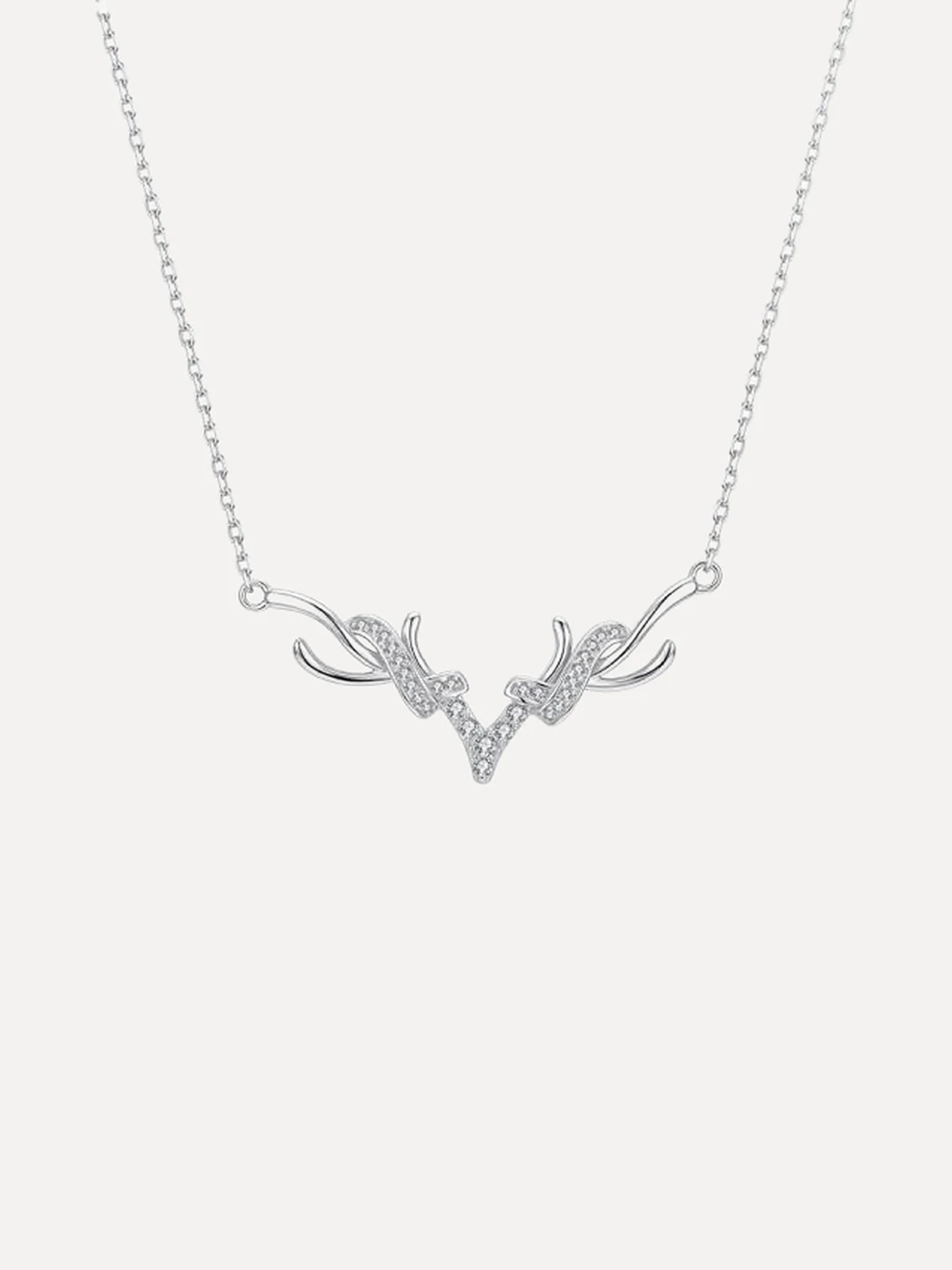 Antler Pavé Necklace - View 1