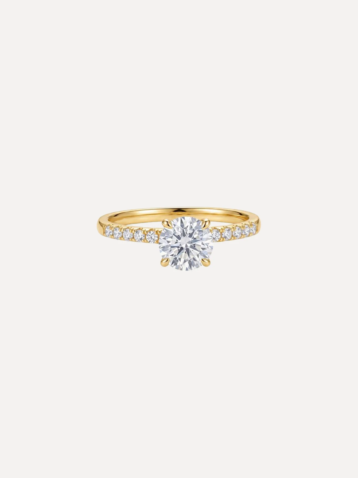 Round Pavé Band Ring - View 2