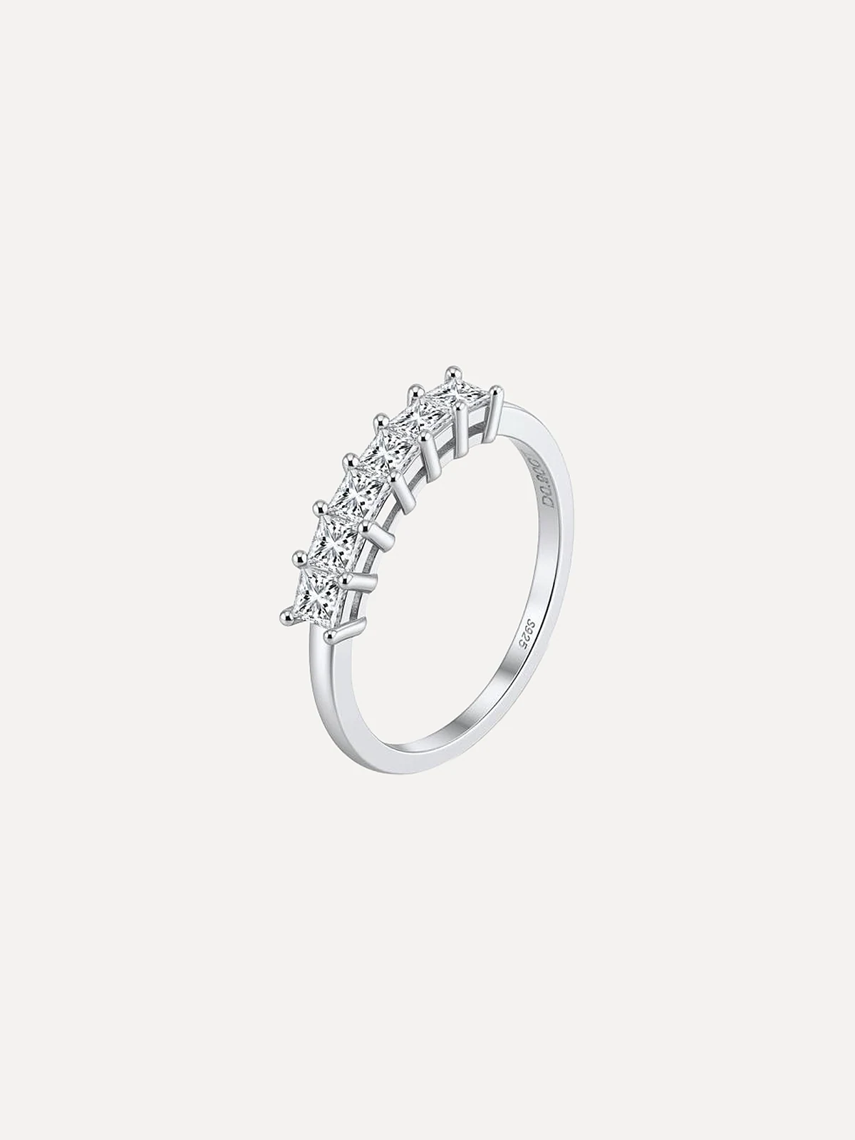 Princess Half-Eternity Ring - View 1