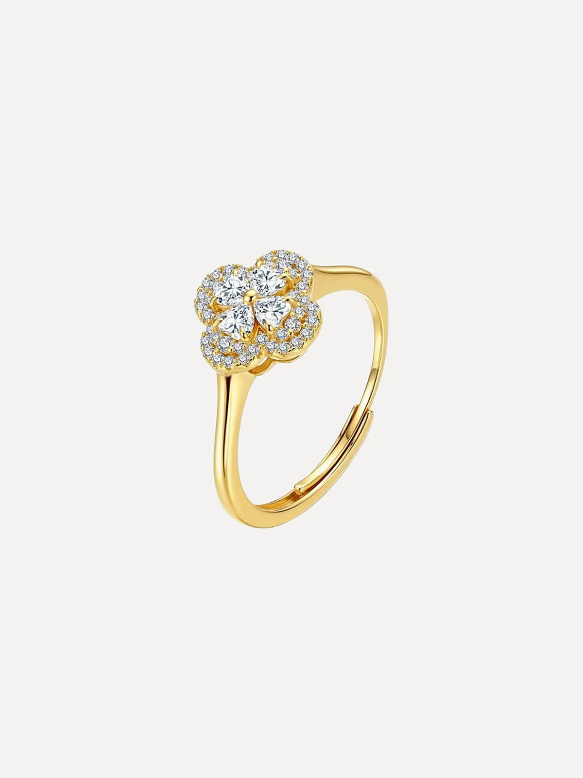 Pavé Clover Ring - View 2