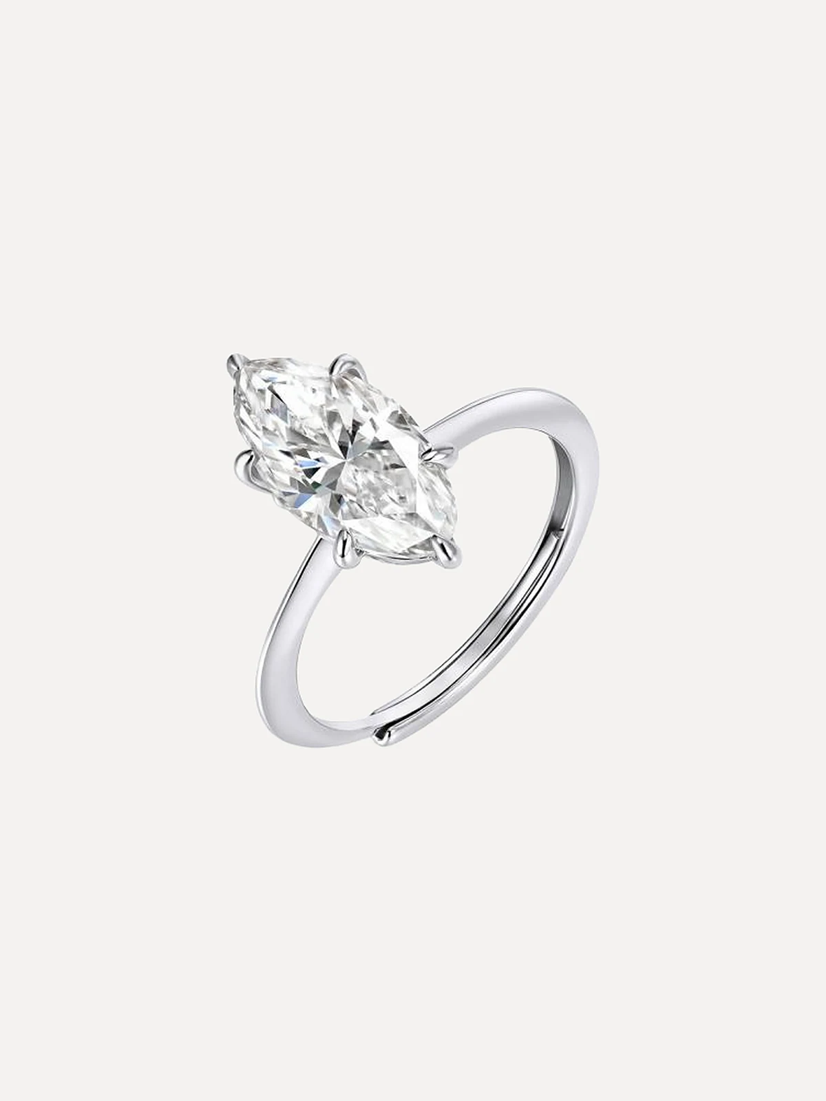 Marquise Solitaire Ring - View 1