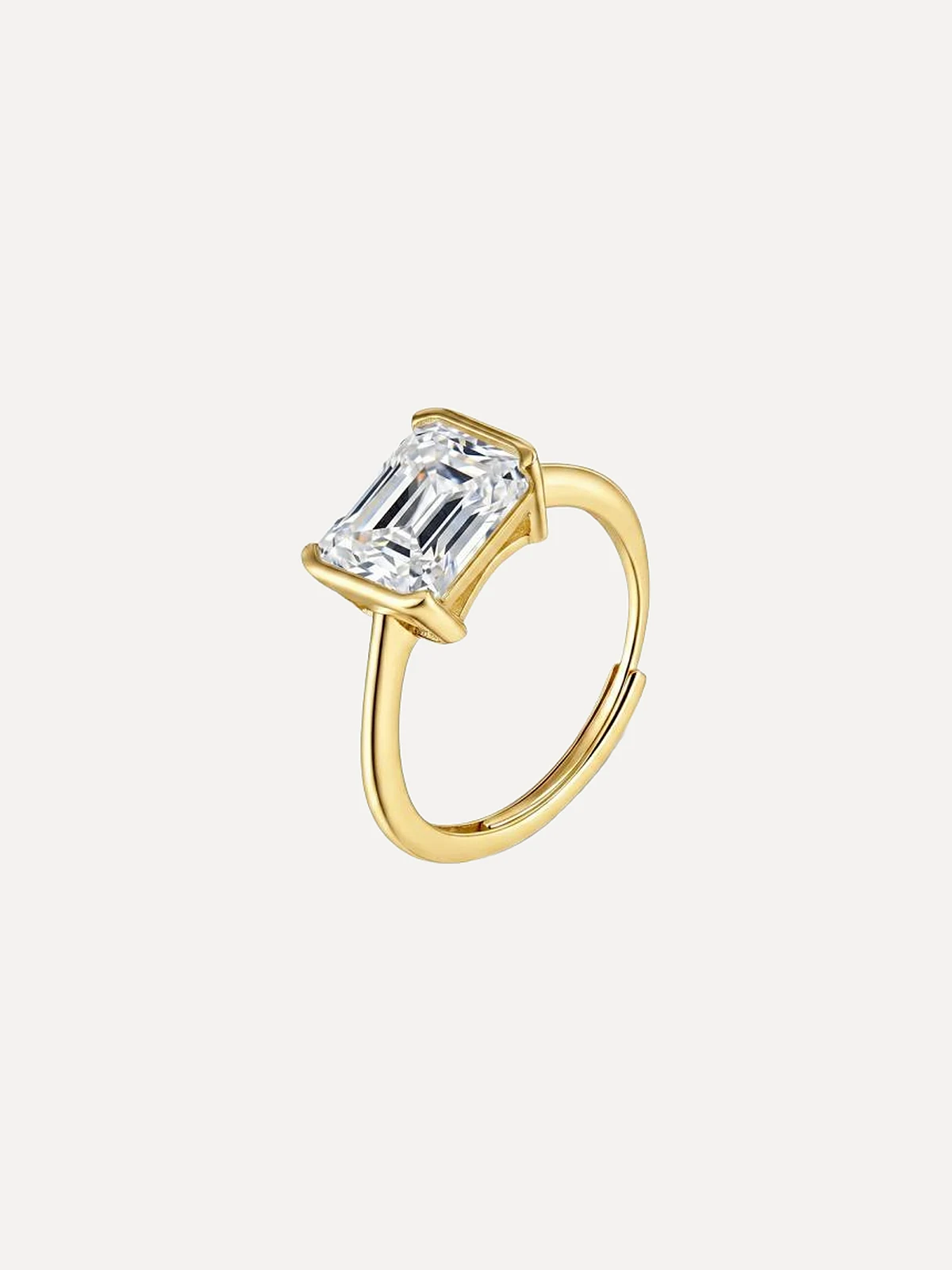 East-West Emerald Ring - View 2