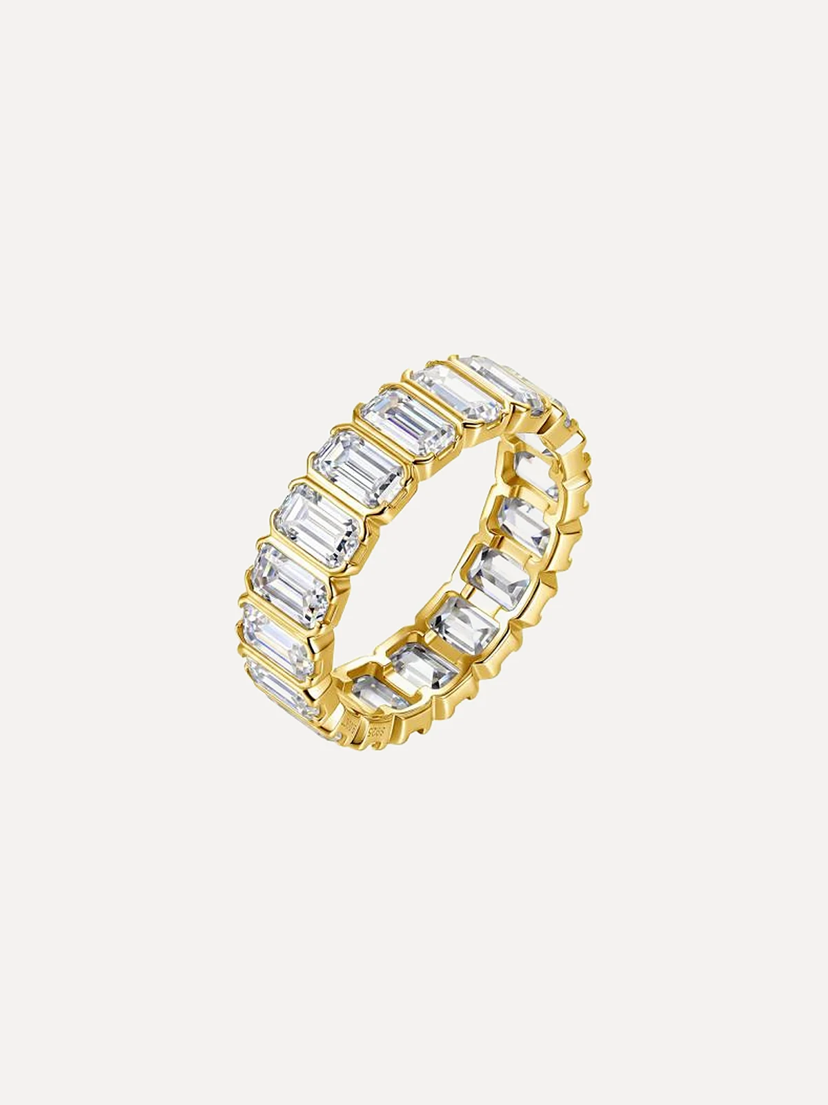 Emerald-Cut Eternity Band - View 2