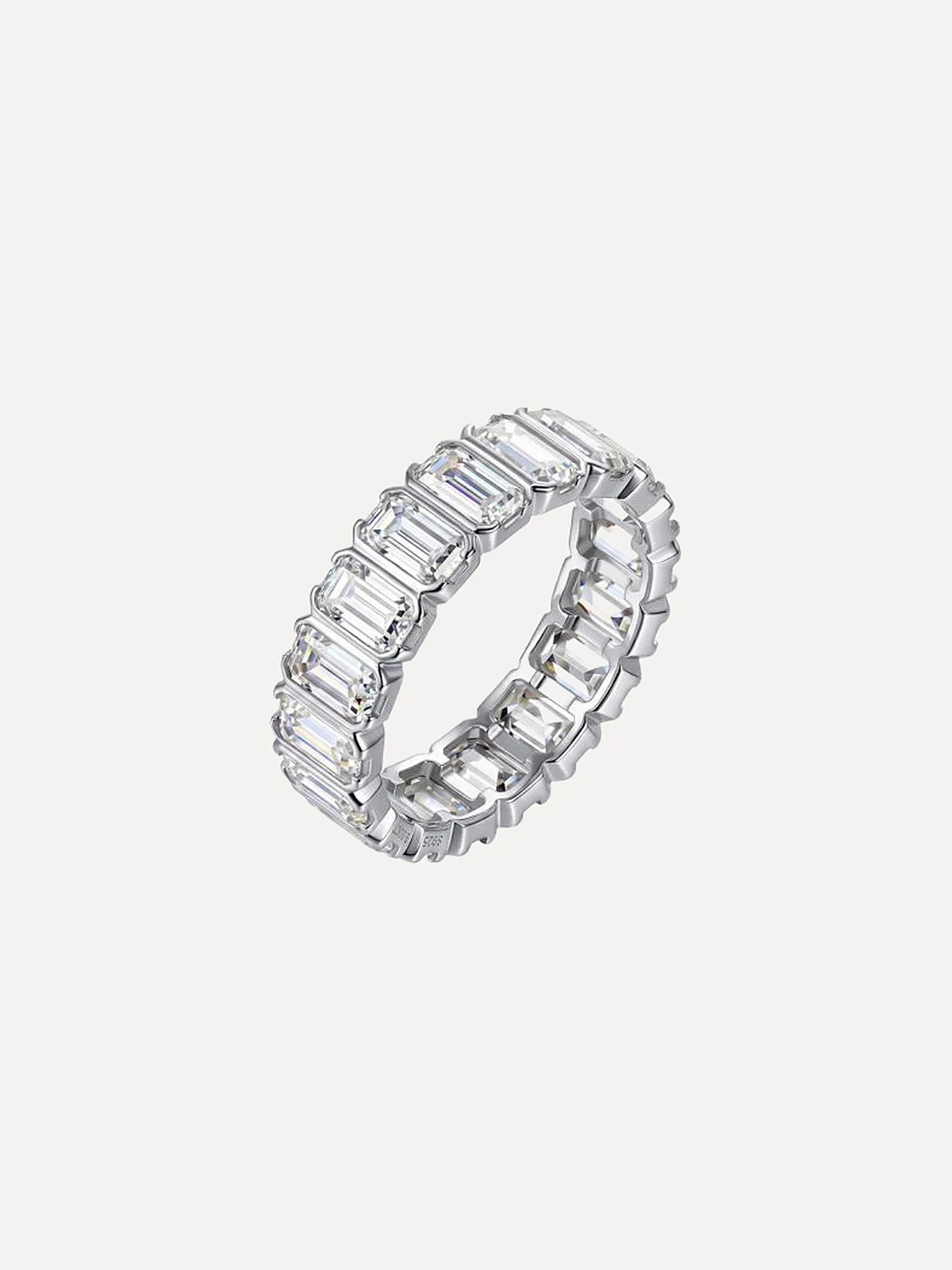 Emerald-Cut Eternity Band - View 1