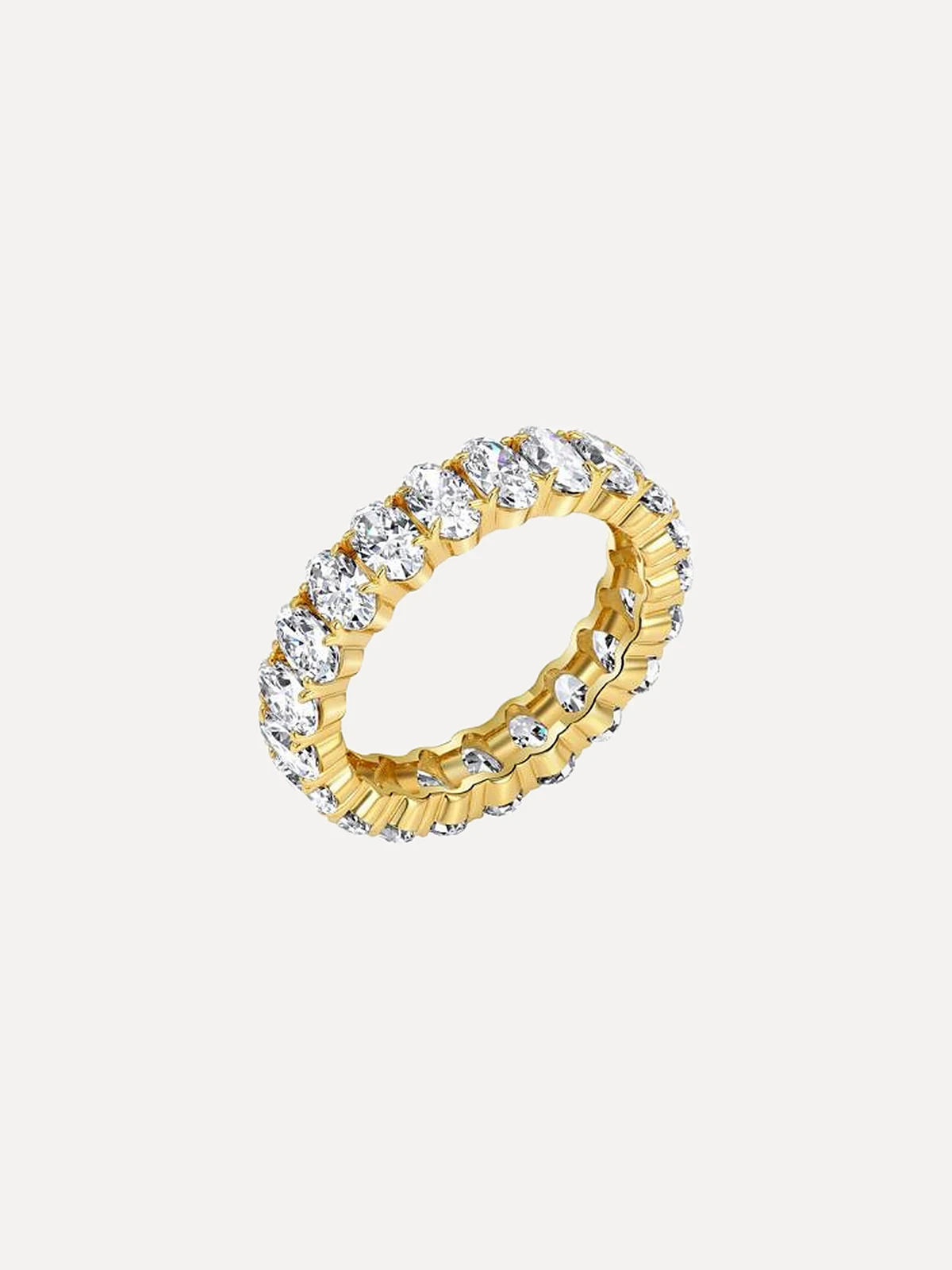 Oval Eternity Band - View 2