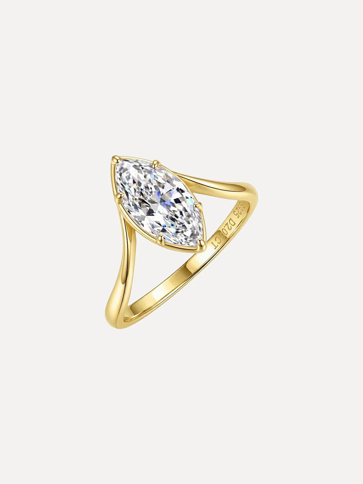 Bypass Marquise Ring - View 2