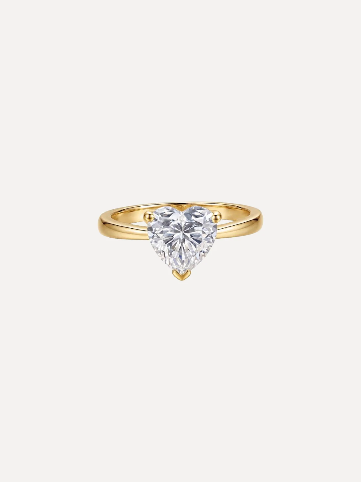 Heart Cathedral Solitaire Ring - View 2