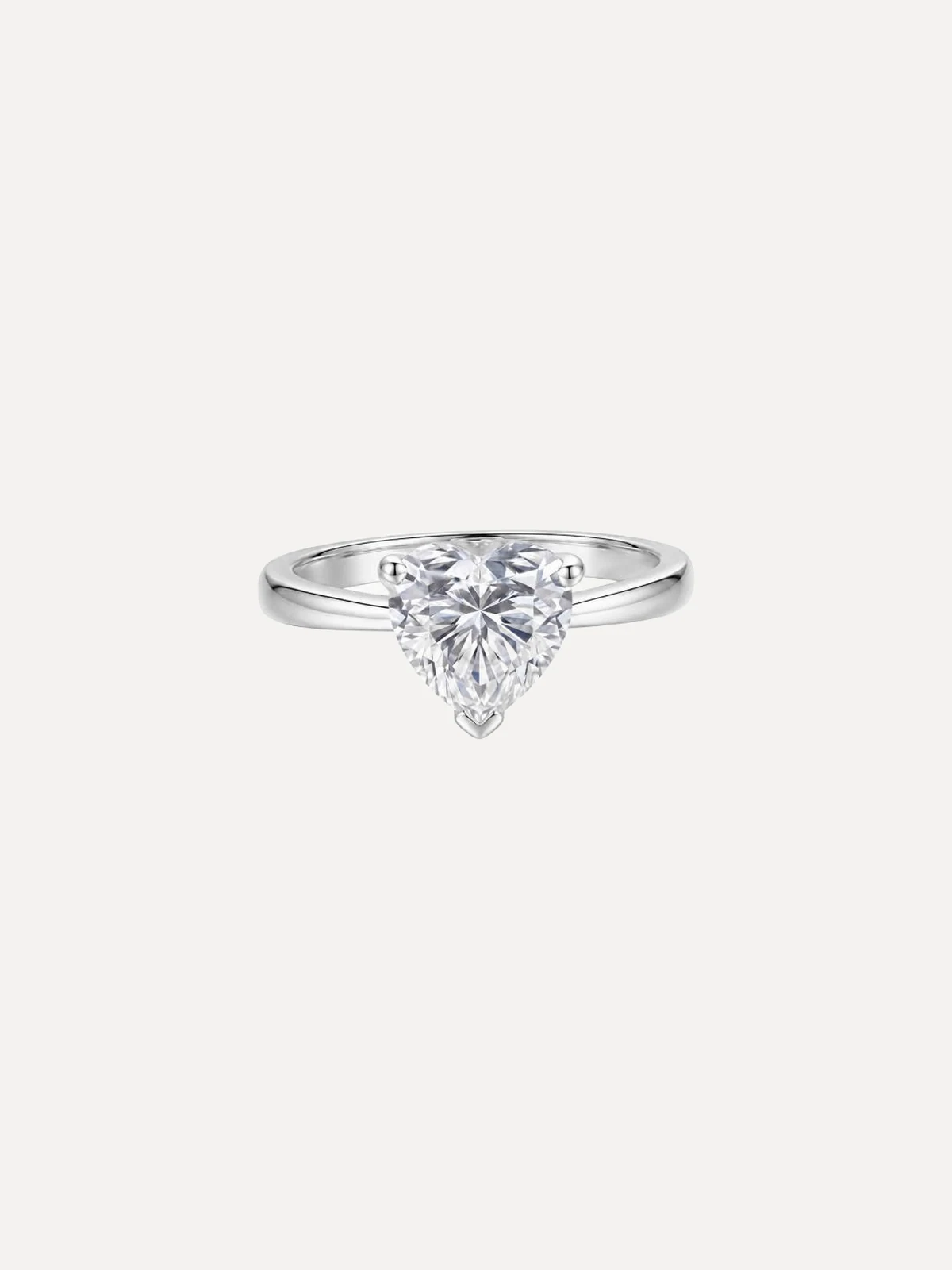 Heart Cathedral Solitaire Ring - View 1