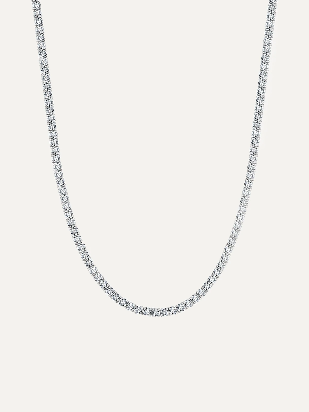 Moissanite Tennis Necklace - View 1